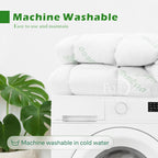 Hotel Cooling Bamboo Mattress Topper   Green Colour