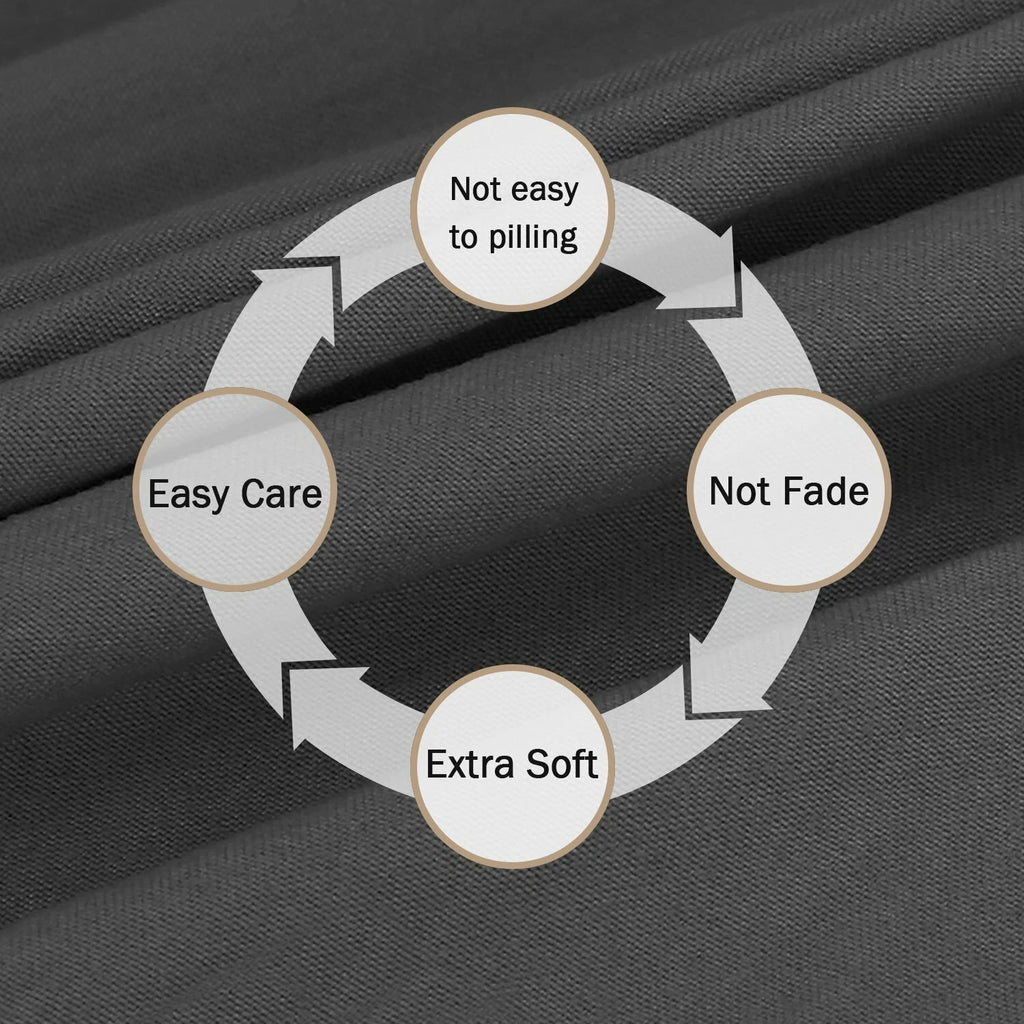 3PCS 2000TC Flat Sheet Set  (No fitted sheet)