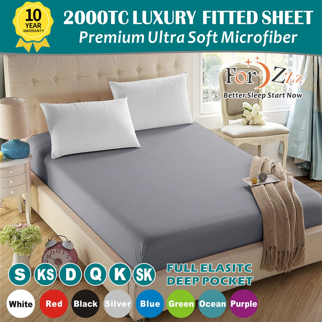 2200TC Extra Deep Pocket Ultra Soft Fitted Bottom Sheet