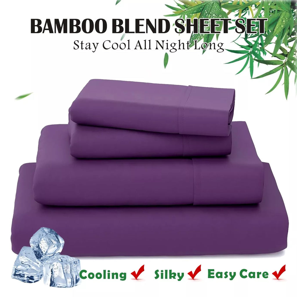 2200TC Cooling Bamboo 4 Pieces Blend Sheet Set