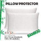 Twin pack Waterproof Bamboo Pillow Protector Cover Standard/Body Size Pillowcase