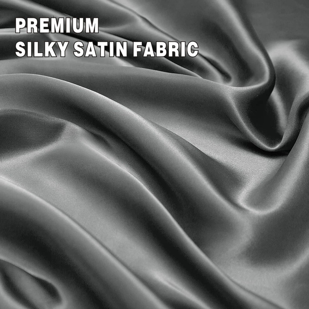 Hotel 2200TC Art Silk Satin fitted Pillowcases Sheet Set