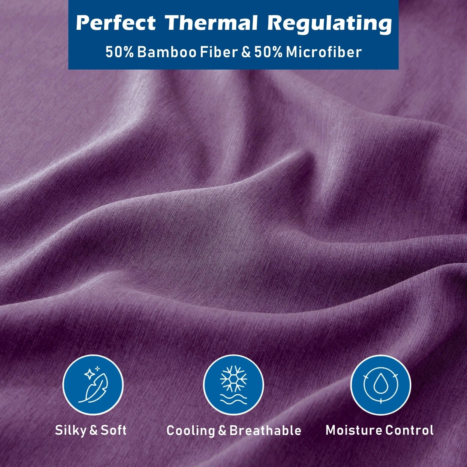 2200TC Cooling Bamboo 4 Pieces Blend Sheet Set