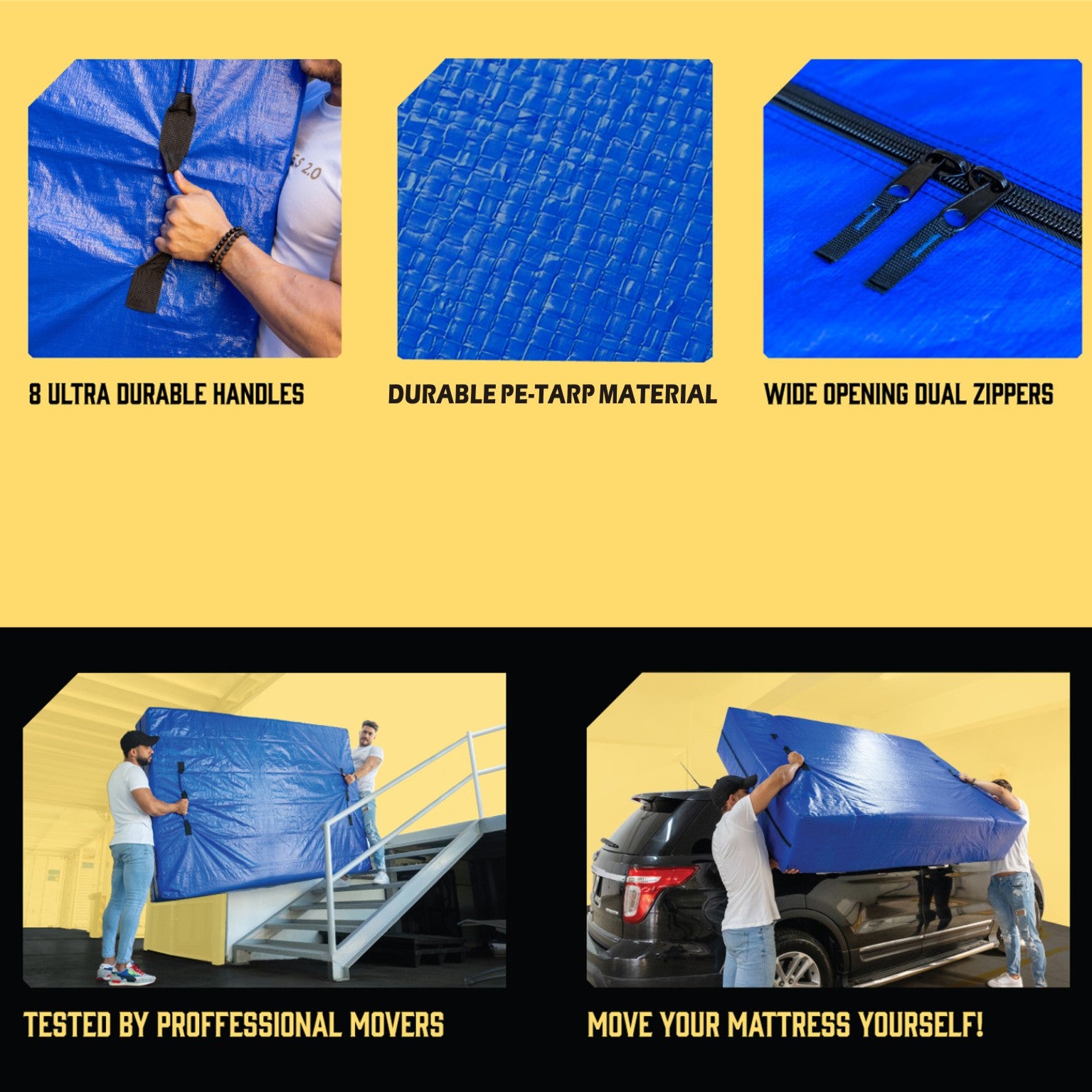 Heavy Duty Mattress Protector Storage Bag Easy Moving Dust Cover Packaging