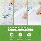 Twin pack Waterproof Bamboo Pillow Protector Cover Standard/Body Size Pillowcase