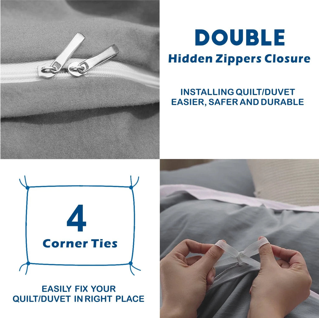 2000TC Ultra Soft Quilt/Doona Cover Set King