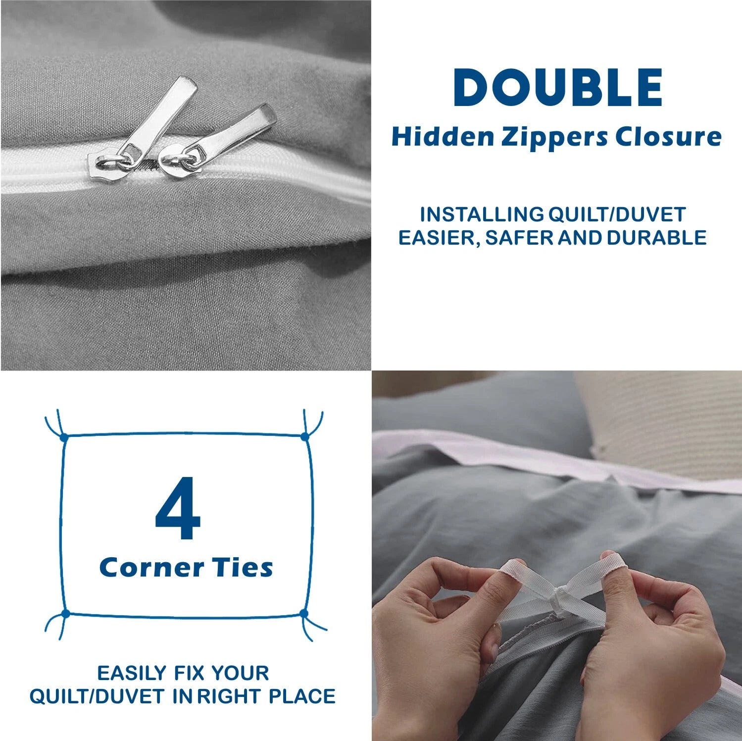 2000TC Ultra Soft Quilt/Doona Cover Set King