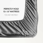 2200TC Art Silk Satin Fitted/Bottom Sheet Bed