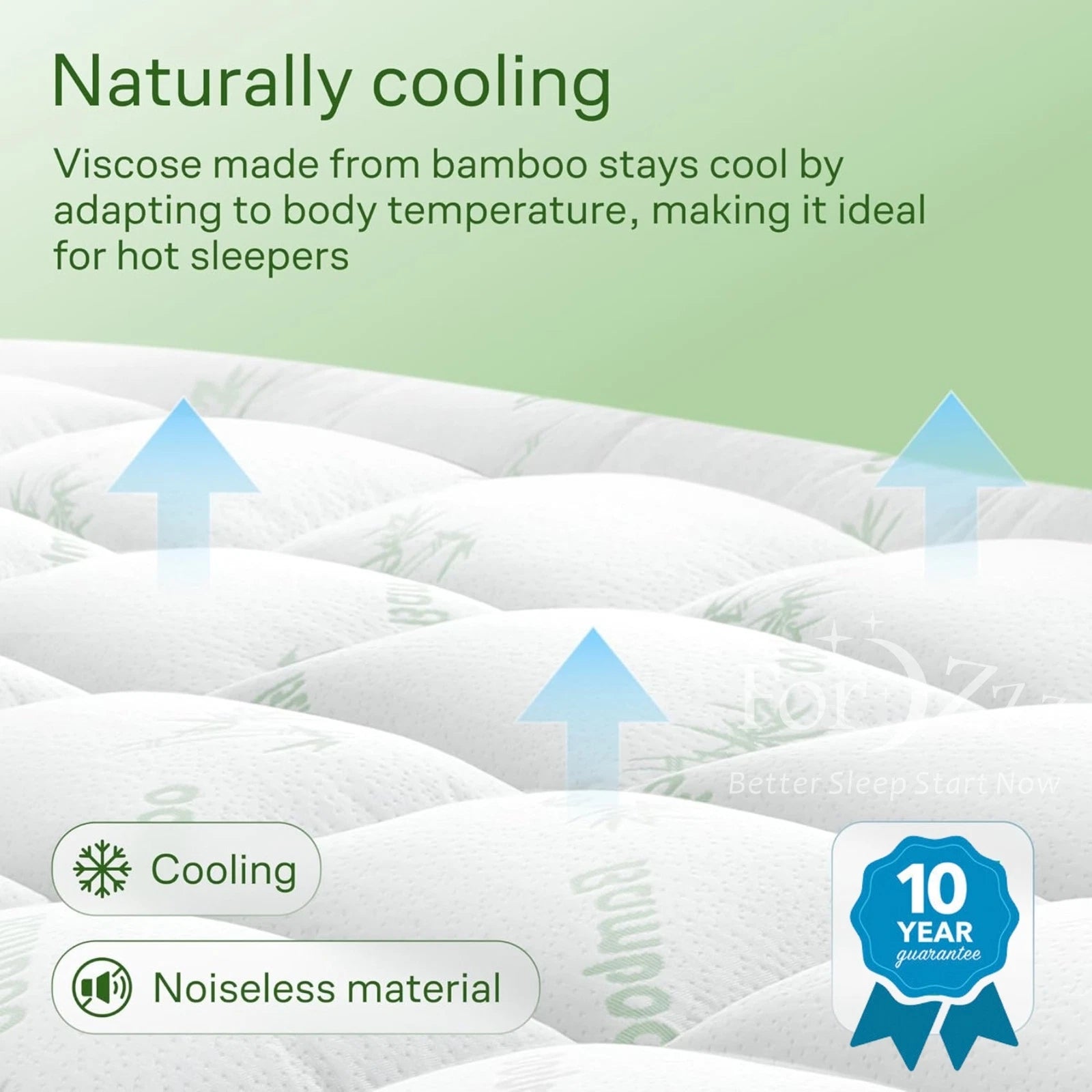 Hotel Cooling Bamboo Mattress Topper Mattress Pad Double Queen King Pillow Top