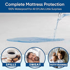 Nature Bamboo 100% Waterproof King Mattress Protector    White
