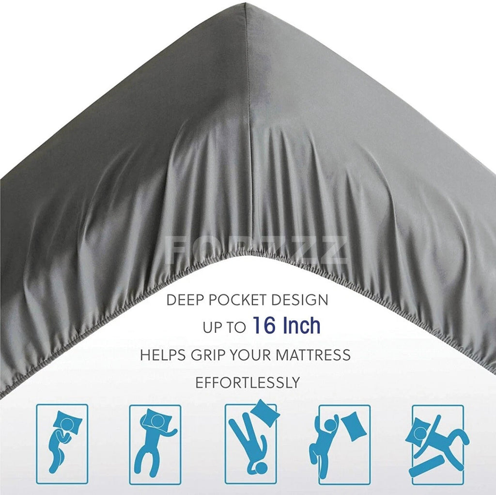 Nature Pure 100% Cotton Fitted Sheet