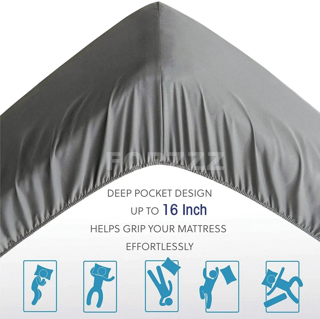 Nature Pure 100% Cotton Fitted Sheet