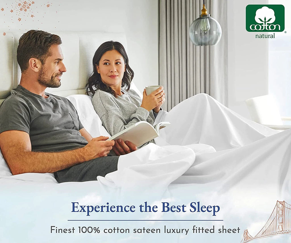 Nature Pure 100% Cotton Fitted Sheet
