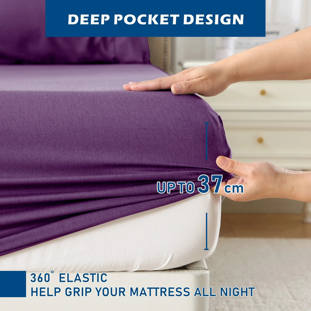 2200TC Cooling Bamboo 4 Pieces Blend Sheet Set