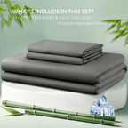 2000TC Nature Ultra Bamboo Blend Fitted Sheet &Pillowcase Set