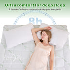 Hotel Cooling Bamboo Mattress Topper   Green Colour