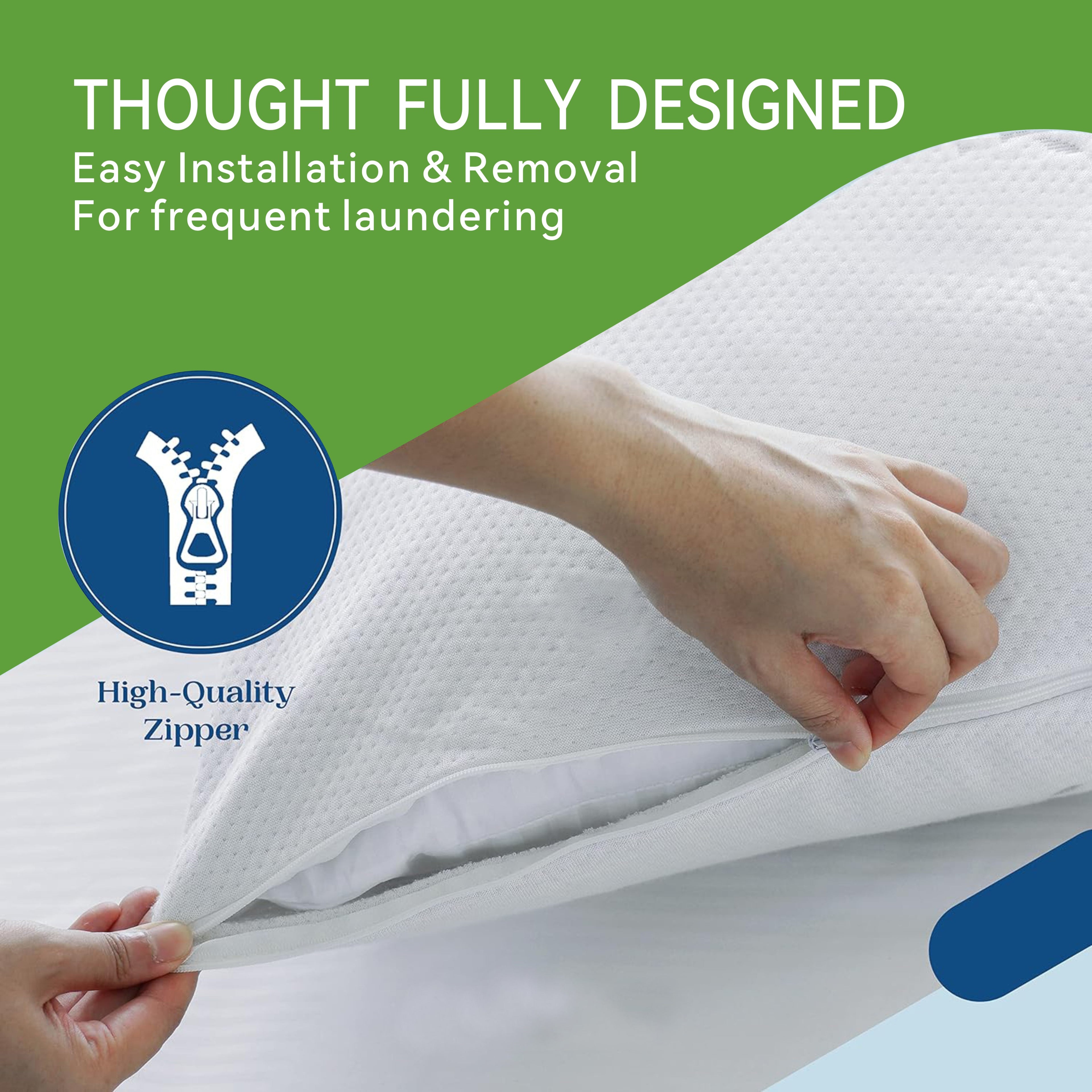 Twin pack Waterproof Bamboo Pillow Protector Cover Standard/Body Size Pillowcase