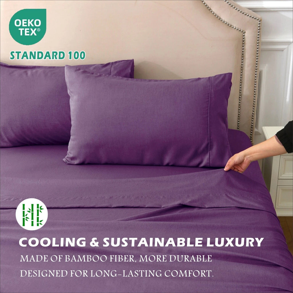 2200TC Cooling Bamboo 4 Pieces Blend Sheet Set