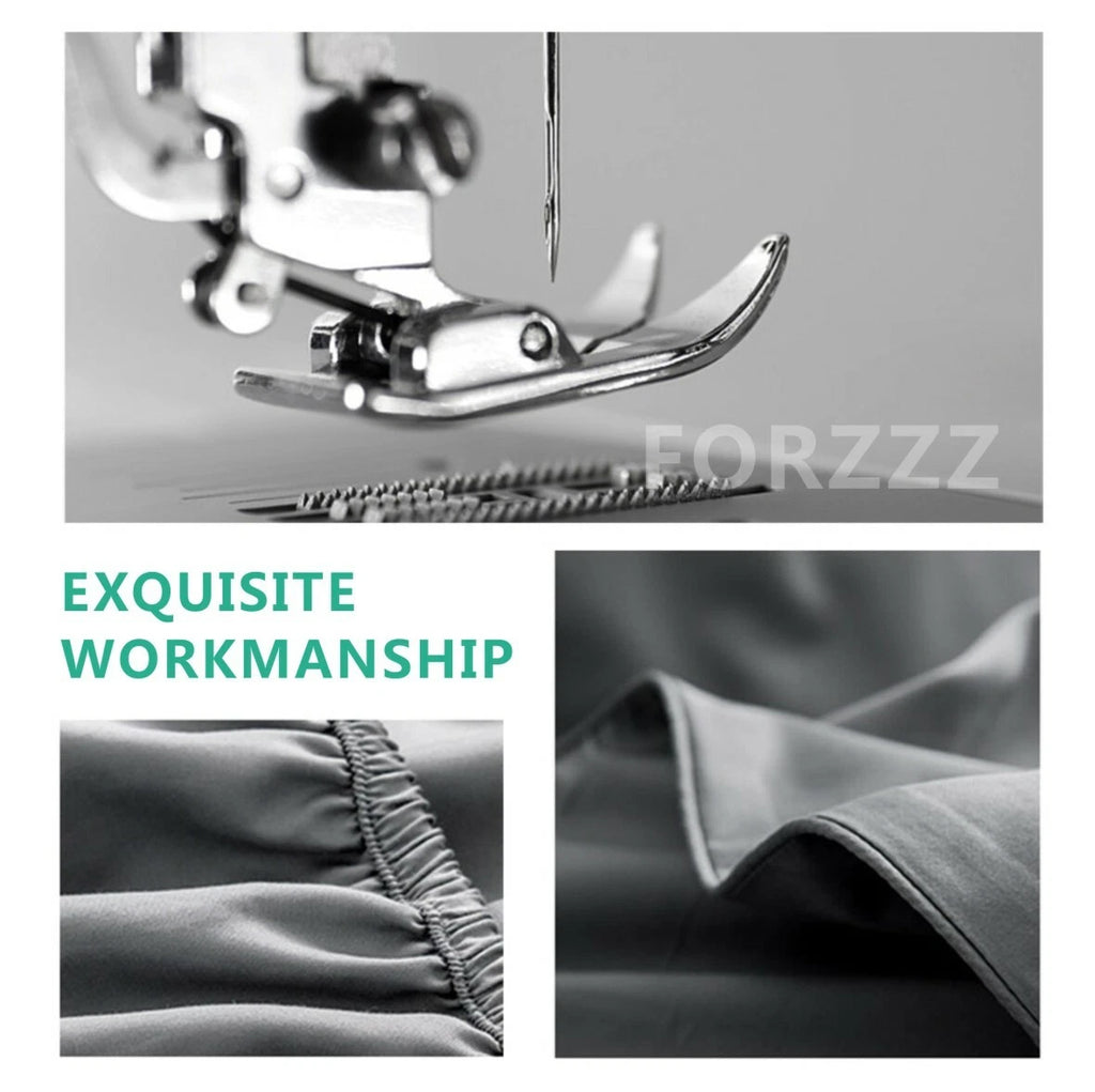 2200TC Extra Deep Fitted Sheet Set Pillowcases