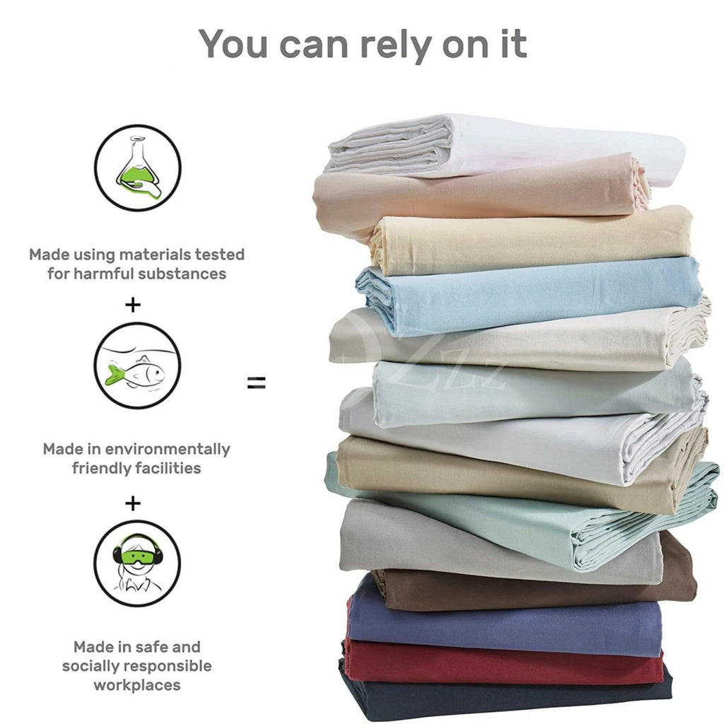 3PCS 2000TC Flat Sheet Set  (No fitted sheet)