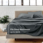 Hotel 2000TC 4 Pieces Ultra Soft Flat Fitted Sheet Set