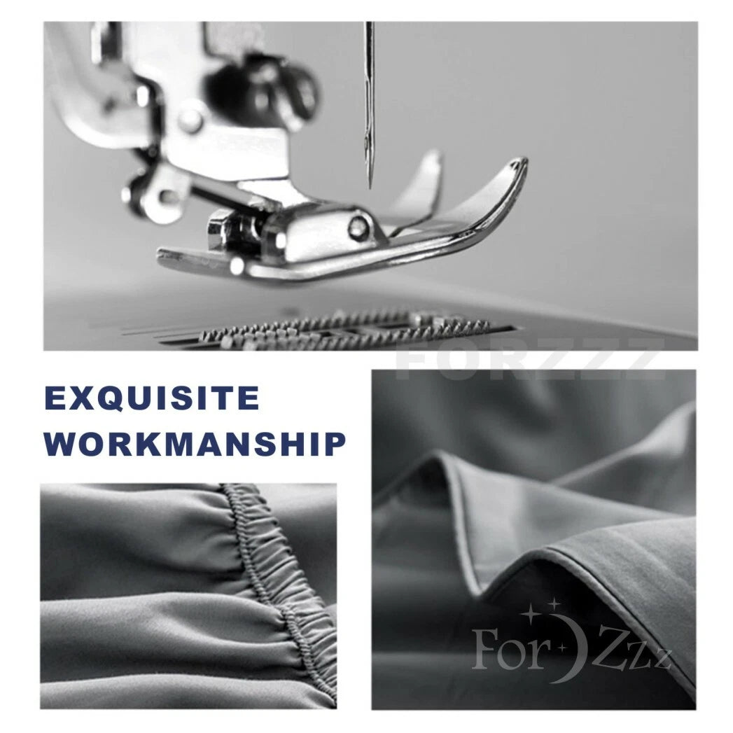 2200TC Art Silk Satin Fitted/Bottom Sheet Bed