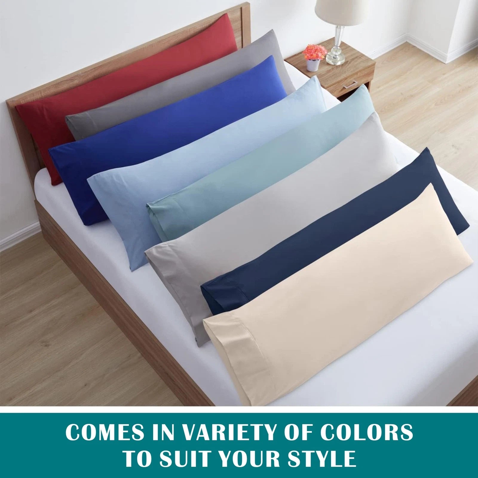 Luxury 2000TC Soft Body Pillow case Full Long Pillow Case