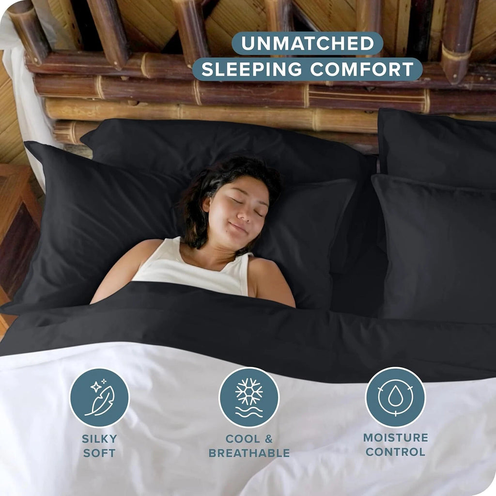 2200TC Cooling Bamboo 4 Pieces Blend Sheet Set