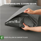 2000TC Nature Ultra Bamboo Blend Fitted Sheet &Pillowcase Set