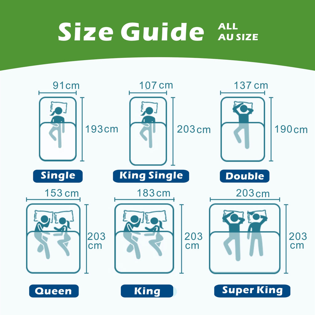 Nature Bamboo 100% Waterproof  Mattress Protector Soft Fitted Bed Cover   Green