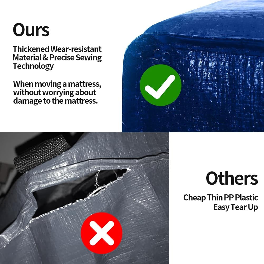 Heavy Duty Mattress Protector Storage Bag Easy Moving Dust Cover Packaging