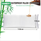 Twin pack Waterproof Bamboo Pillow Protector Cover Standard/Body Size Pillowcase