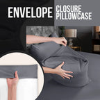 2200TC 6 Pieces Flat Fitted 4 x Pillowcases Bedding Sheet Set