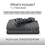 2200TC Extra Deep Pocket Ultra Soft Fitted Bottom Sheet