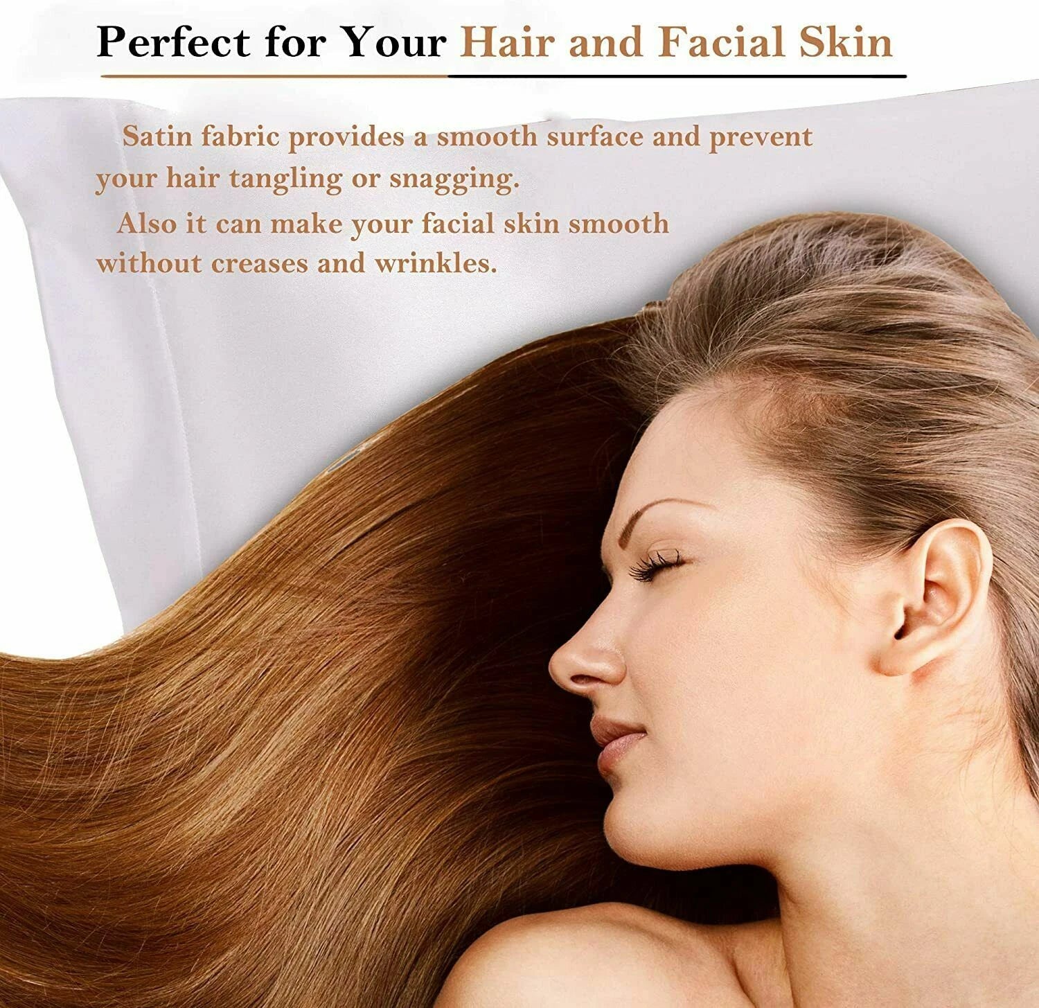 Hotel 2200TC Art Silk Satin fitted Pillowcases Sheet Set