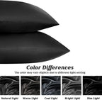 Twin Pack Satin Art Silk Pillowcases - Standard Size 48cm x 74cm | Hair & Skin Care