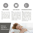 2200TC 2 Pieces Soft Standard Size Pillow cases Twin Pack Pillow Cushion Cover