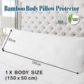 Twin pack Waterproof Bamboo Pillow Protector Cover Standard/Body Size Pillowcase