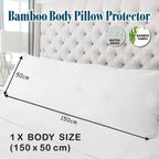 Twin pack Waterproof Bamboo Pillow Protector Cover Standard/Body Size Pillowcase