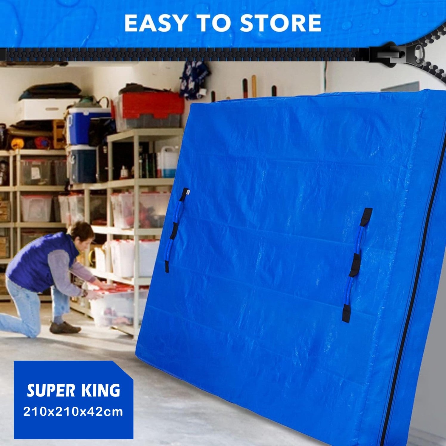 Heavy Duty Mattress Protector Storage Bag Easy Moving Dust Cover Packaging