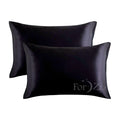 Twin Pack Satin Art Silk Pillowcases - Standard Size 48cm x 74cm | Hair & Skin Care