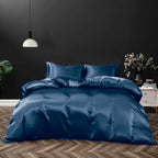Hotel Silk Satin Quilt/Duvet Cover & Pillowcase Set