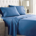 Hotel 2000TC 4 Pieces Ultra Soft Flat Fitted Sheet Set