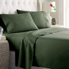 Hotel 2000TC 4 Pieces Ultra Soft Flat Fitted Sheet Set