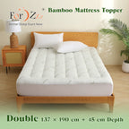 Hotel Cooling Bamboo Mattress Topper   Green Colour