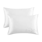 Twin Pack Satin Art Silk Pillowcases - Standard Size 48cm x 74cm | Hair & Skin Care