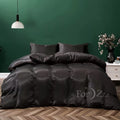 Hotel Silk Satin Quilt/Duvet Cover & Pillowcase Set