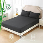 2000TC Nature Ultra Bamboo Blend Fitted Sheet &Pillowcase Set