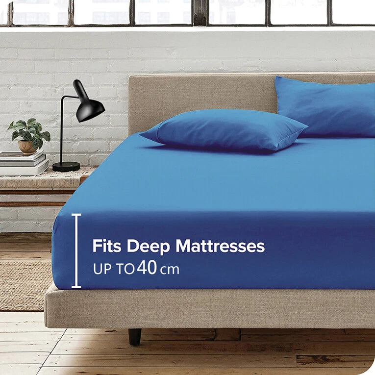 2200TC Extra Deep Fitted Sheet Set Pillowcases