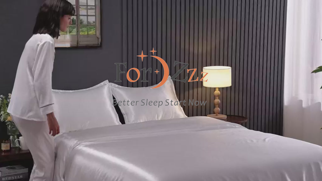 Hotel Silk Satin Quilt/Duvet Cover & Pillowcase Set